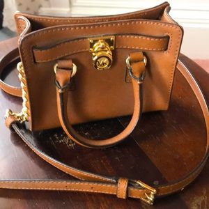 Michael Kors Hamilton Mini Leather Messenger Bag